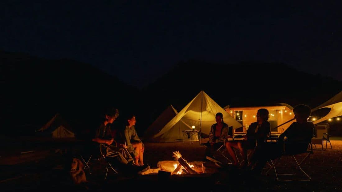 広い貸し切りキャンプサイト