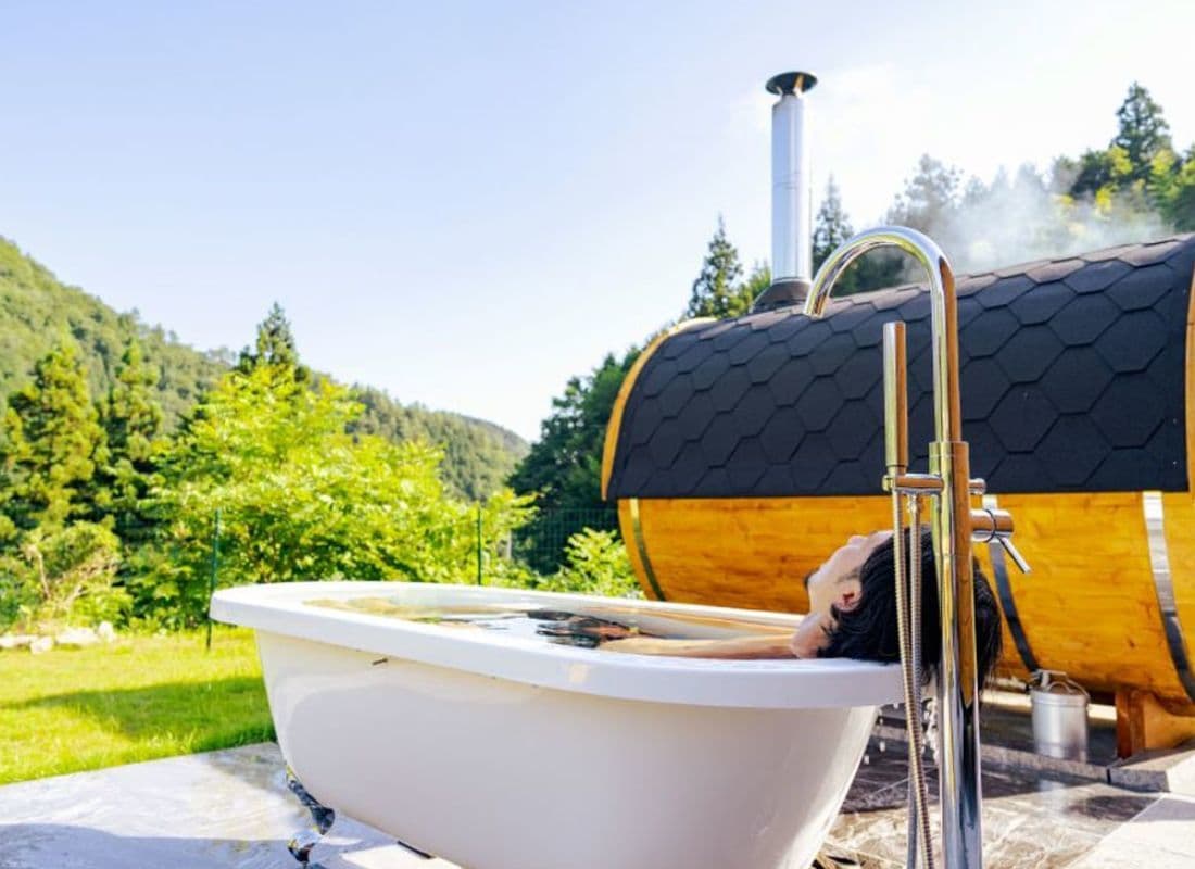 お風呂付キャンプ場